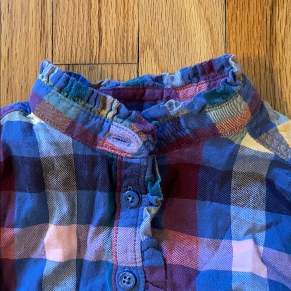 Girls Plaid Shirt Dress Gap XS - Picture 2 of 6